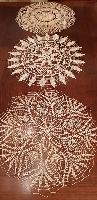 Centri uncinetto tondi