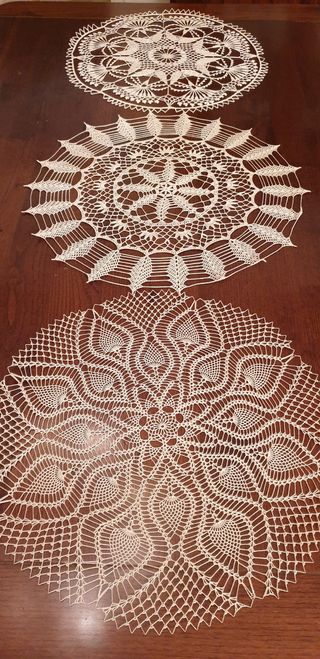 Centri uncinetto tondi