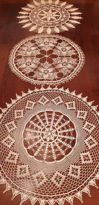 Centri uncinetto tondi