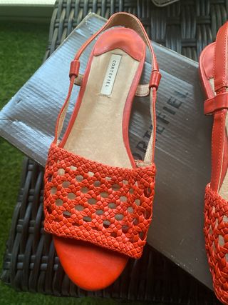 Sandalias tipo menorquinas rojas