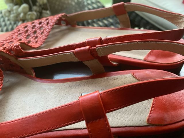 Sandalias tipo menorquinas rojas