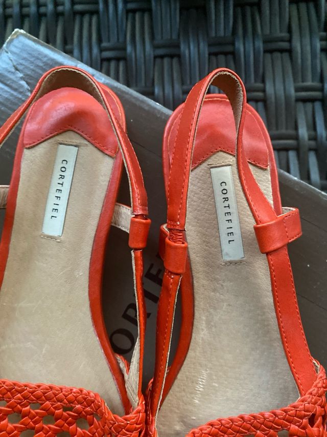 Sandalias tipo menorquinas rojas