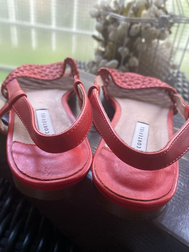 Sandalias tipo menorquinas rojas