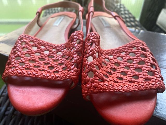 Sandalias tipo menorquinas rojas