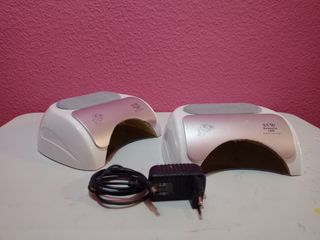 Dos lámparas de secado Led de uñas