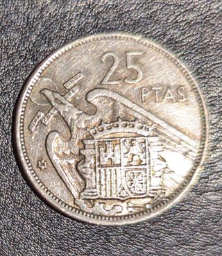 Moneda 25 pesetas 1957