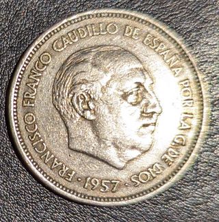 Moneda 25 pesetas 1957