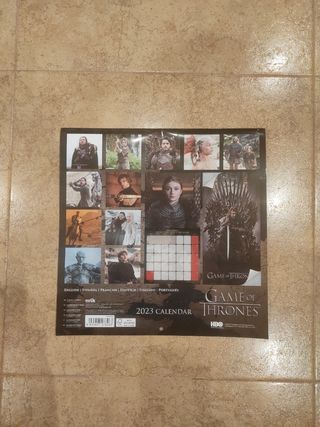 Calendario Game of Thrones 2023