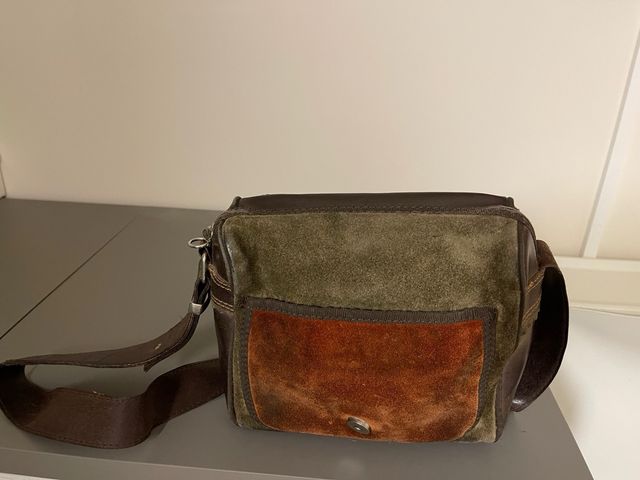 Bolso bandolera piel marron