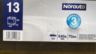 Batería Norauto 70AH 640A