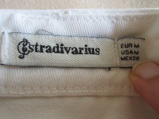 Falda Stradivarius blanca - M