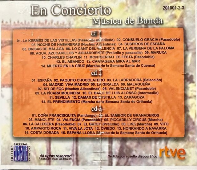 CD triple Musica de Banda