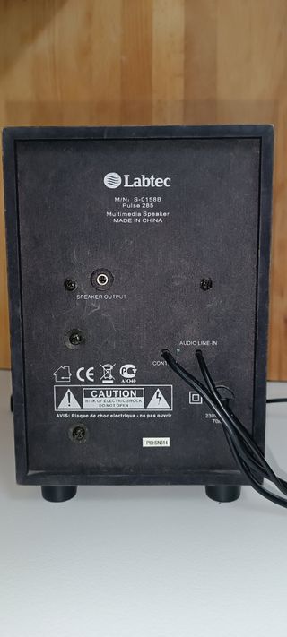 altavoces Labtec Pulse 285/2.1 + subwoofer