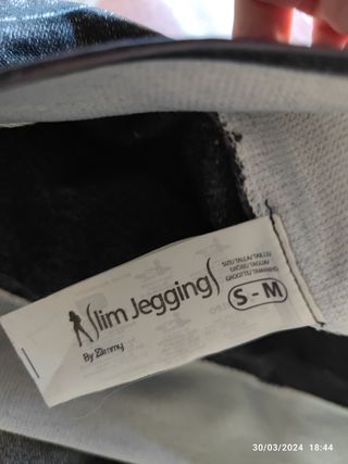 Leggins térmicos tipo vaqueros talla S-M