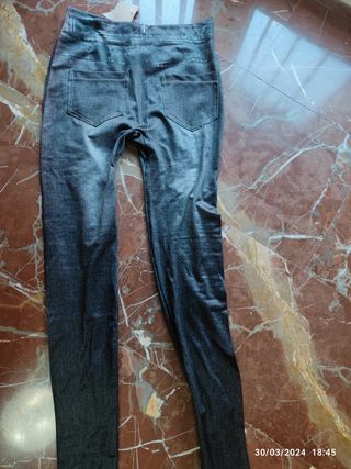 Leggins térmicos tipo vaqueros talla S-M