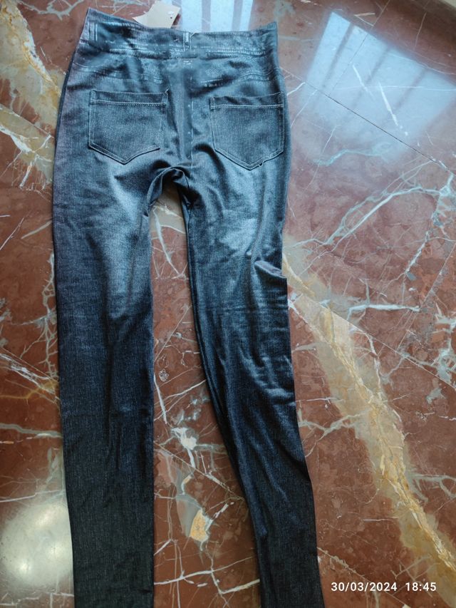 Leggins térmicos tipo vaqueros talla S-M