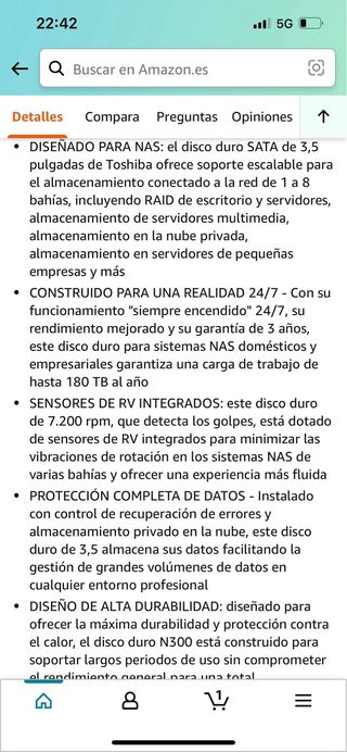 Disco duro TOSHIBA SATA