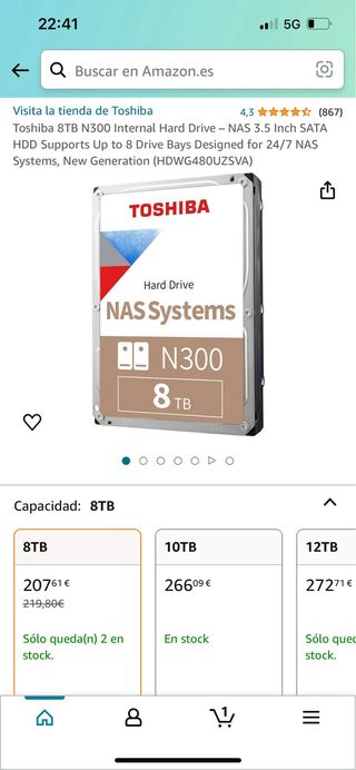 Disco duro TOSHIBA SATA
