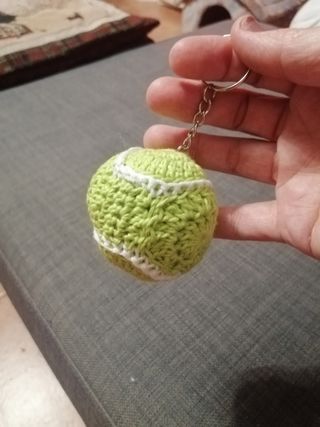 Llavero de pelota de tenis 