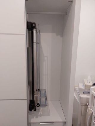 Espejo extraible interior armario deslizante plata