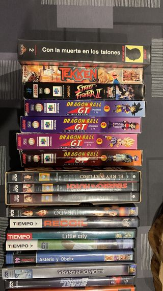 Peliculas vhs y dvd lote