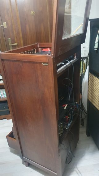 Mueble tocadiscos equipo música