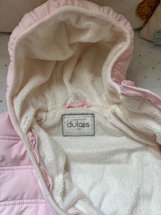 Saco bebé niña 0 a 3 meses+ Buzo de 3 a 6 meses