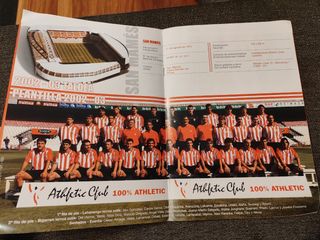 Plantilla Athletic en Cromos grandes