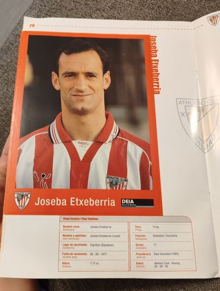 Plantilla Athletic en Cromos grandes