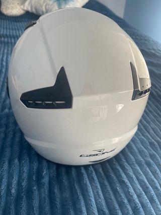 Casco moto blanco