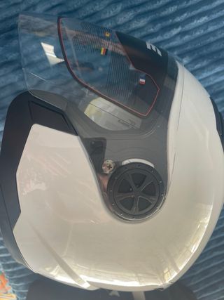 Casco moto blanco