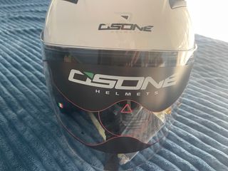 Casco moto blanco