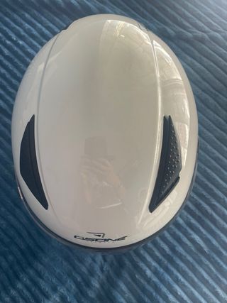 Casco moto blanco