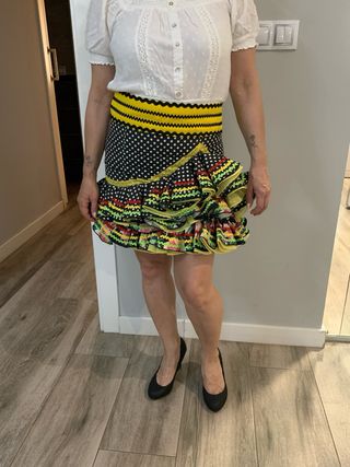 Traje de flamenca dos piezas