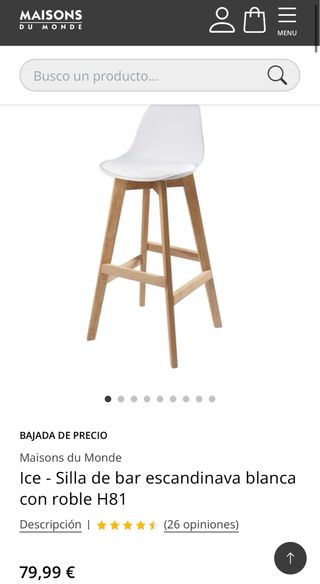 Taburete maisons du monde