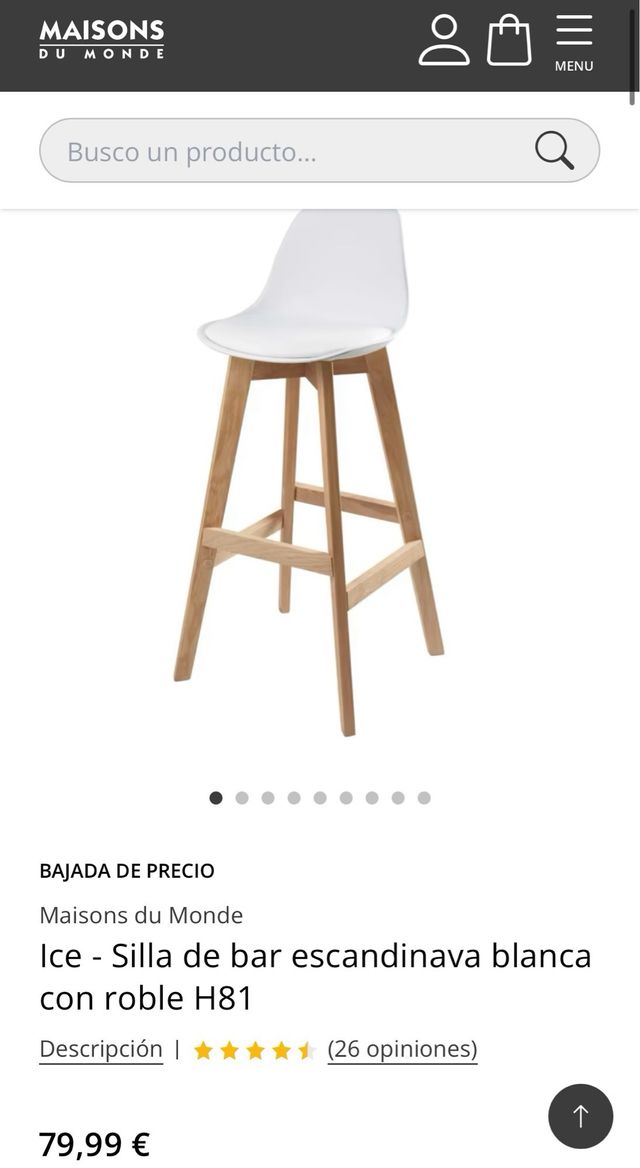 Taburete maisons du monde