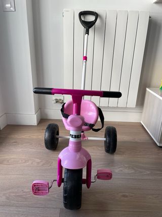 Triciclo rosa 2 en 1 feber