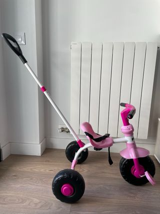 Triciclo rosa 2 en 1 feber