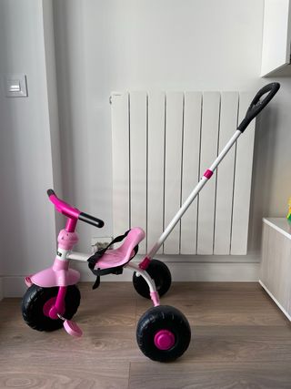 Triciclo rosa 2 en 1 feber