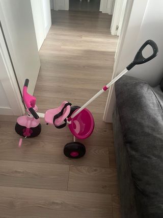 Triciclo rosa 2 en 1 feber