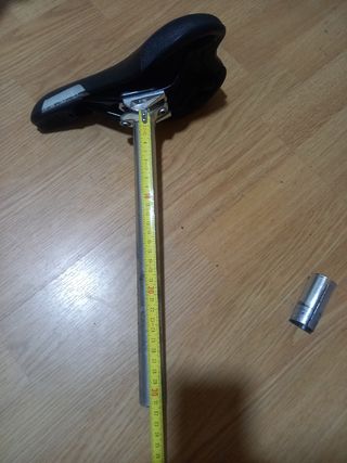 Sillín, tija, 25cm diámetro exterior tubo