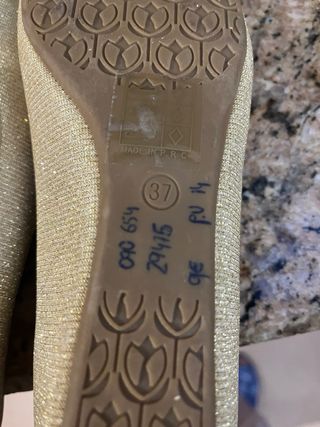 Zapatos mujer dorados n 37