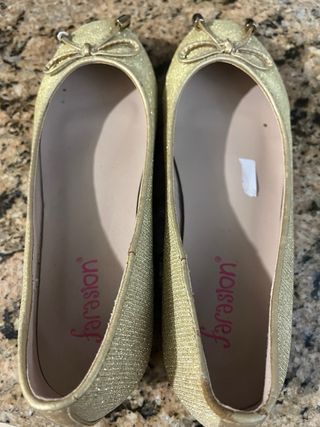 Zapatos mujer dorados n 37