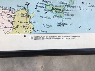 Mappa da parete Europa fisica / politica 1995