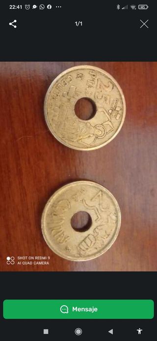 Monedas pesetas