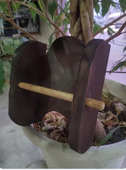 Portarotolo carta igienica Legno Artigianale 