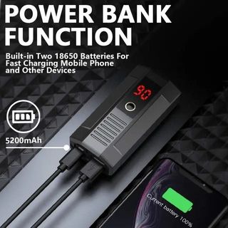 *Luces bicicleta 5200mAh powerbank 1000LM*