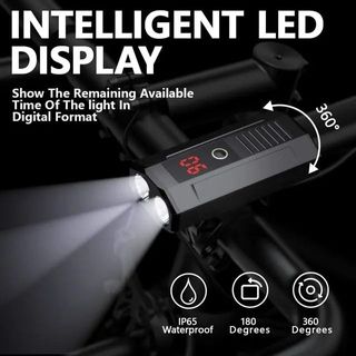 *Luces bicicleta 5200mAh powerbank 1000LM*