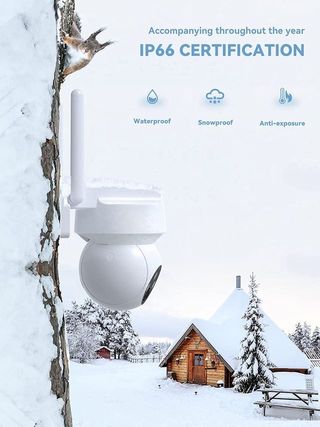 *Cámara Vigilancia WiFi Exterior/Interior 2K 360°*