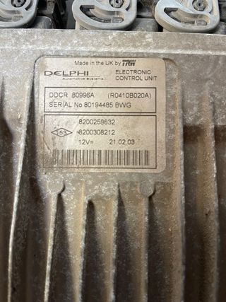 centralita motor Renault Megane 1.5 dci